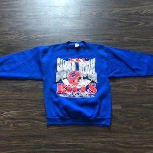 Vintage 1990 Buffalo Bills Super Bowl Sweatshirt